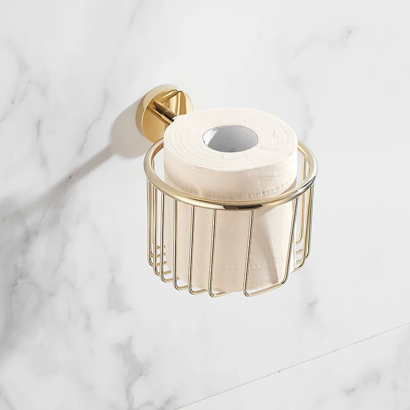 bathroom accessories towel rackpaper holder toilet brush holdertowel ranger soap rack paper basket gold bath hardware sets free global shipping