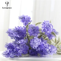 artificial flower plastic lavender fake plant wedding home garden decoration bridal bouquet photography props household products