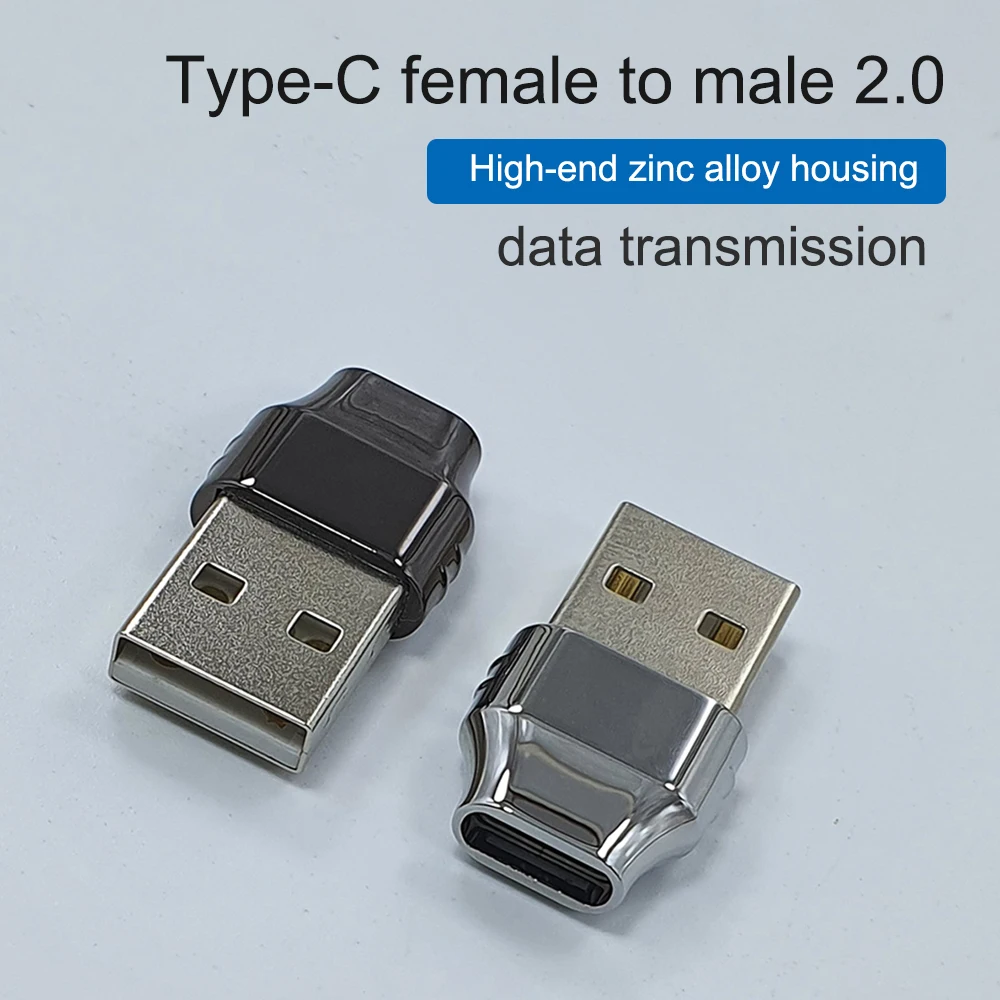 

Адаптер USB Type-C «Мама»-«папа» 2,0 из цинкового сплава