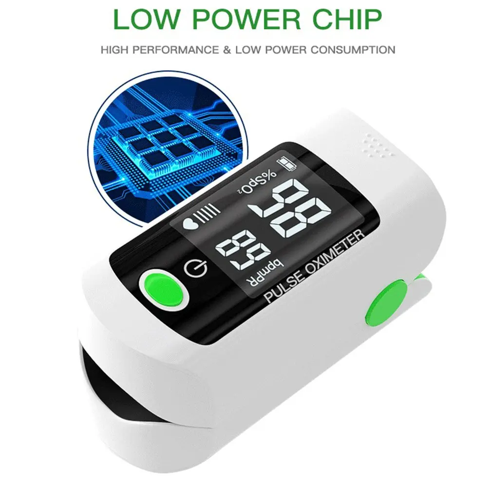 

Digital Finger-Clip Pulse Oximeter Blood Oxygen A Finger Portable Meter Health Oximeter Fingerpulse Oximeter Digital Saturimetro