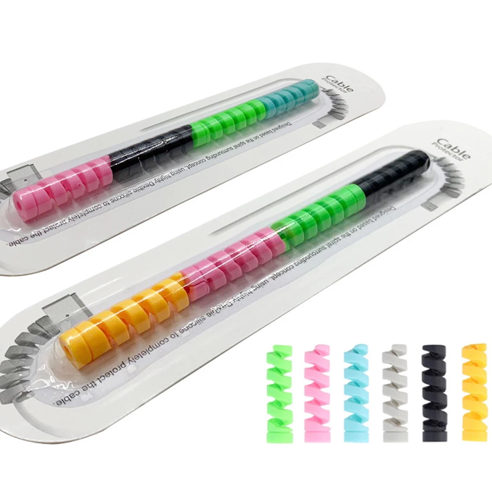 4 шт. аксессуары защита кабеля для передачи данных мягкий устойчивый к разрыву