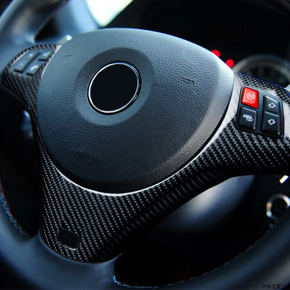 Автомобильный руль из углеродного волокна наклейки накладка декоративная для BMW