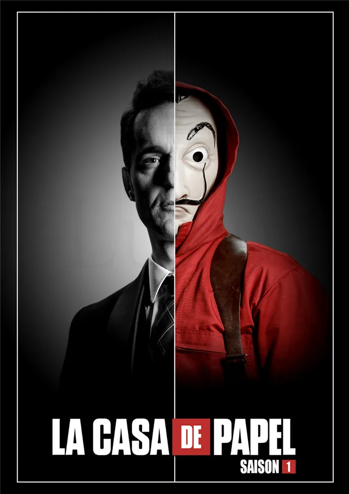 Коричневый Глянцевые бумажные плакаты la casa de papel, украшение на стену, хорошее качество - Цвет: Коричневый