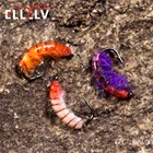 6 шт. #10 Cezch Нимфа, приманка для рыбной ловли форели, Реалистичная утяжеленная приманка, лиловая, оранжевая, белая