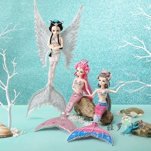 Кукла-русалка, виниловая, 30 см, 12 суставов, в старинном стиле, ханьфу кукла