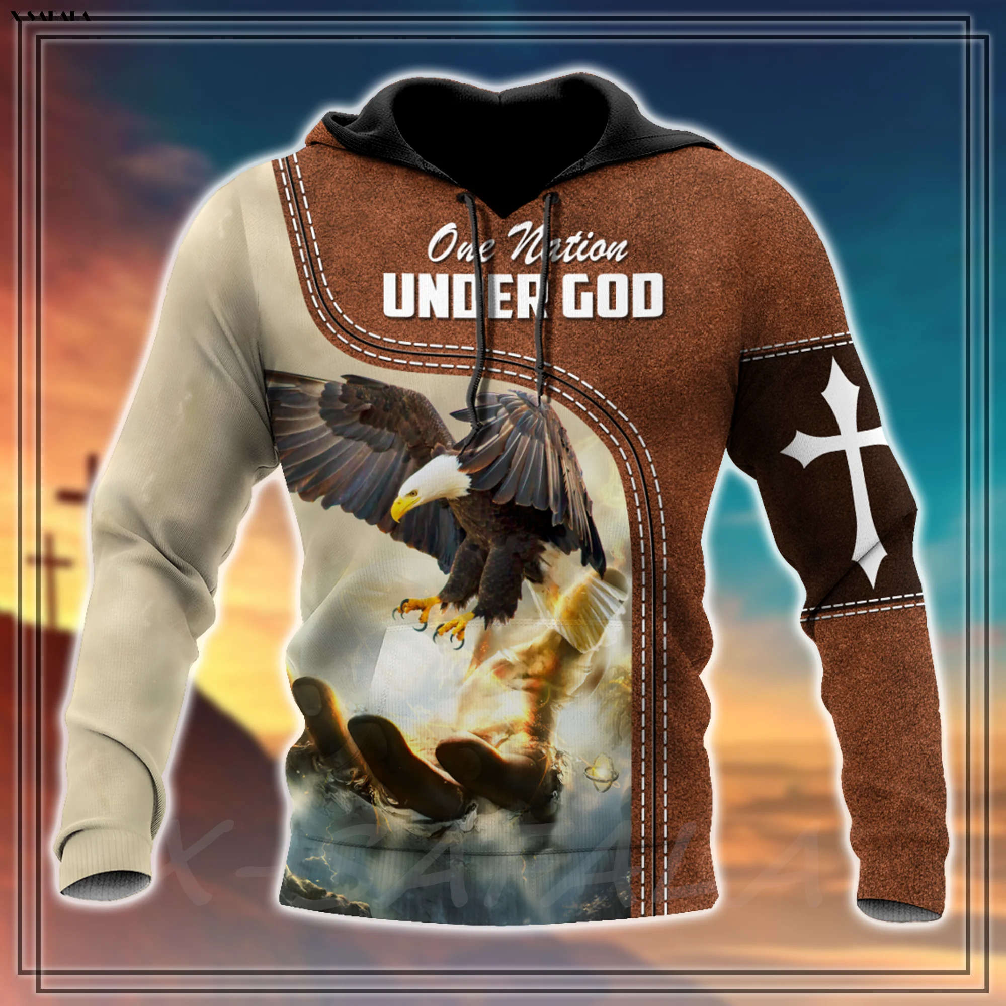 Easter Day Christian Jesus Faith Over Fear God 3D Printed Man Female Zipper HOODIE Pullover Sweatshirt Hooded Jersey Tracksuits images - 6