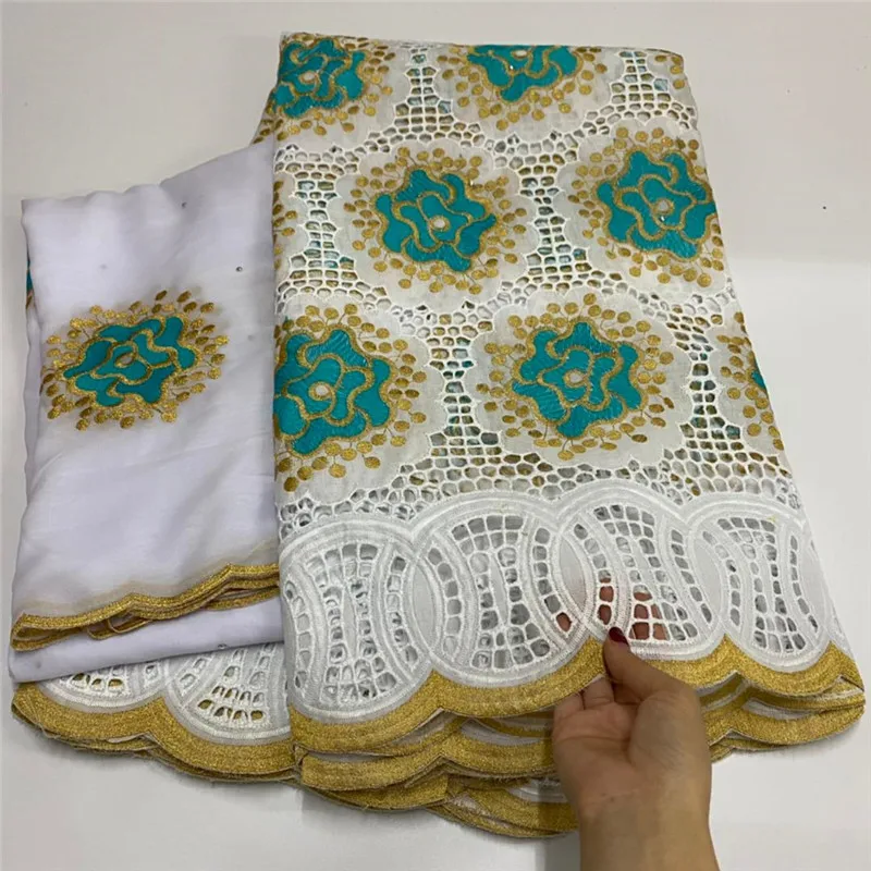 

7 Y Swiss lace fabric heavy beaded embroidery African lace fabrics 100% cotton fabric Swiss voile lace in Switzerland 7L032401