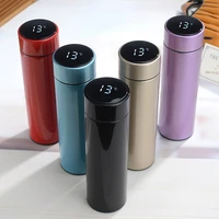 500ml intelligent color changing temperature insulation cup 304 stainless steel vacuum leak proof travel thermos coffee cup cups