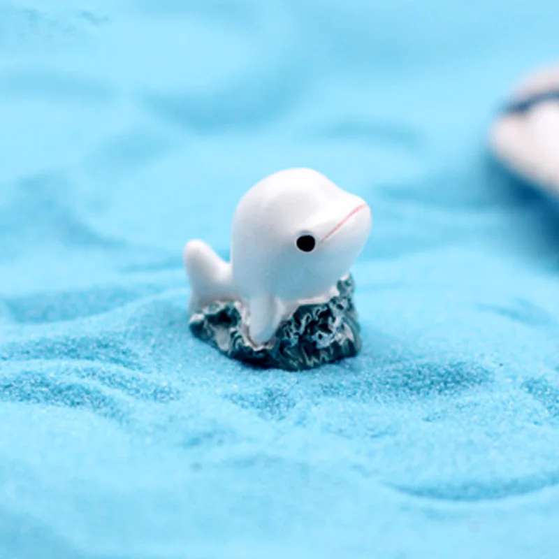 Whale DIY ремесло кукольный домик Декор горшок Фея микро-ландшафт мха тяжесть Горячая 1 шт популярное садовое украшение миниатюрное - Цвет: Whale