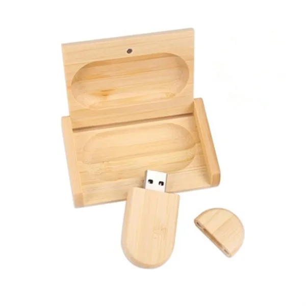 Bamboo with box ESHANMU(более 10 шт. бесплатный логотип) деревянный usb флэш-накопитель Флешка 4 ГБ 8 ГБ 16 ГБ 32 ГБ карта памяти фотографии подарки - Цвет: Bamboo with box