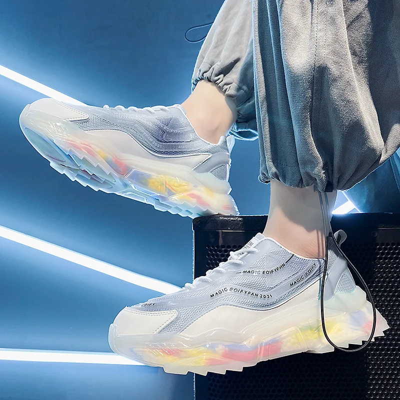 Мужские кроссовки удобная прогулочная светильник дышащая Спортивная обувь для