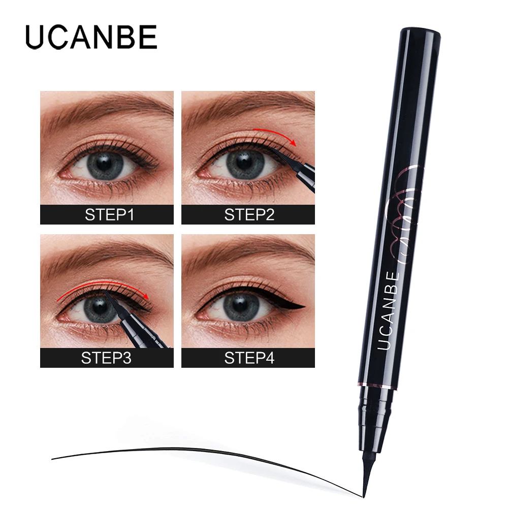 UCANBE чернил классная черная жидкая подводка для глаз карандаш пигментный макияж