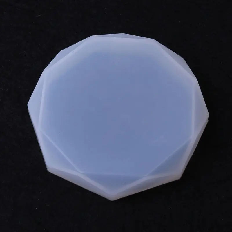 

4 Pcs/set Crystal Epoxy Mold DIY Cup Pad Heart Rhombus Shape Coaster Molds High Mirror Handmade Silicone Mould