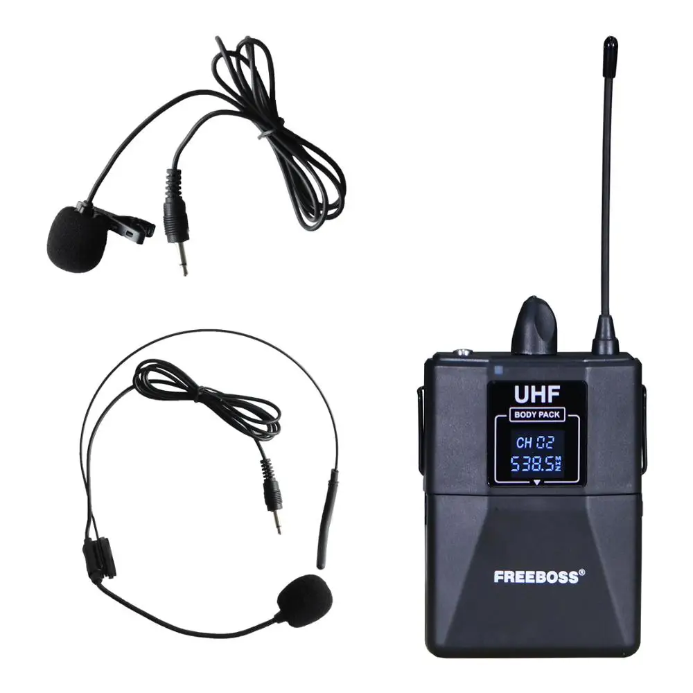 Freeboss FB U35H2 двухполосная UHF Беспроводная микрофонная система с фиксированной