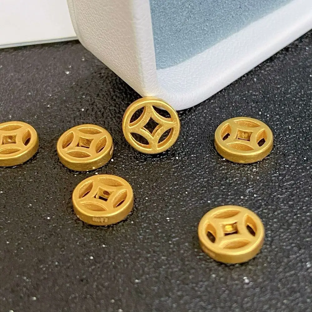 Бусина из желтого золота 999 пробы для самостоятельного изготовления браслета