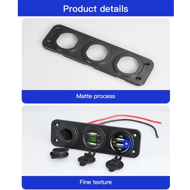 

USB Car Charger 4 Port Fast Car Charger Adapter Portable LED Voltmeter Socket Charger Quick Charge Cigarette Lighter