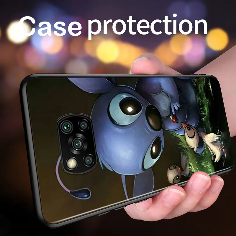lilo stitch cartoon for xiaomi poco x3 gt nfc m2 x2 f2 f3 m3 f1 pro mi play mix 3 a3 a2 a1 lite soft phone case free global shipping