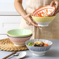 japanese style ramen bowl household large soup bowl ceramic creative noodle bowl