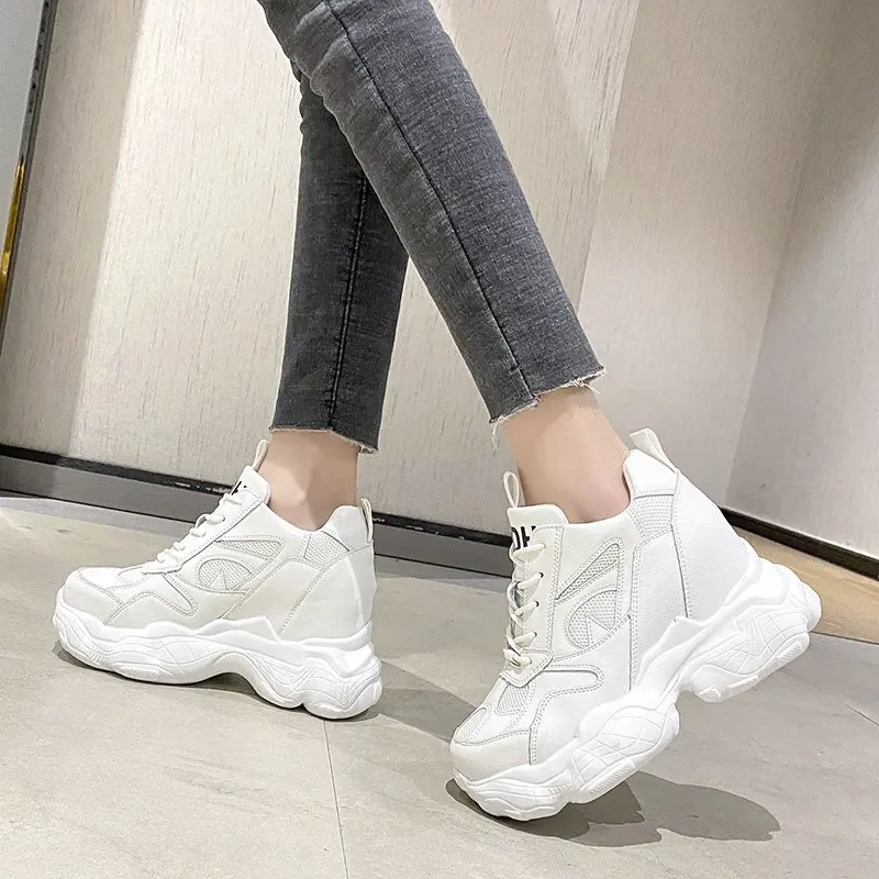 

Wedge Platform Shoes Woman Chunky Sneakers Fashion Designer Basket Femme Thick Bottom Ladies Trainers Sneakers Woman Zapatillas