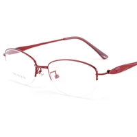 2021 new reading glasses ladies alloy half frame metal spectacle frame ultra light fashion women1 1 5 2 2 53 3 5 4