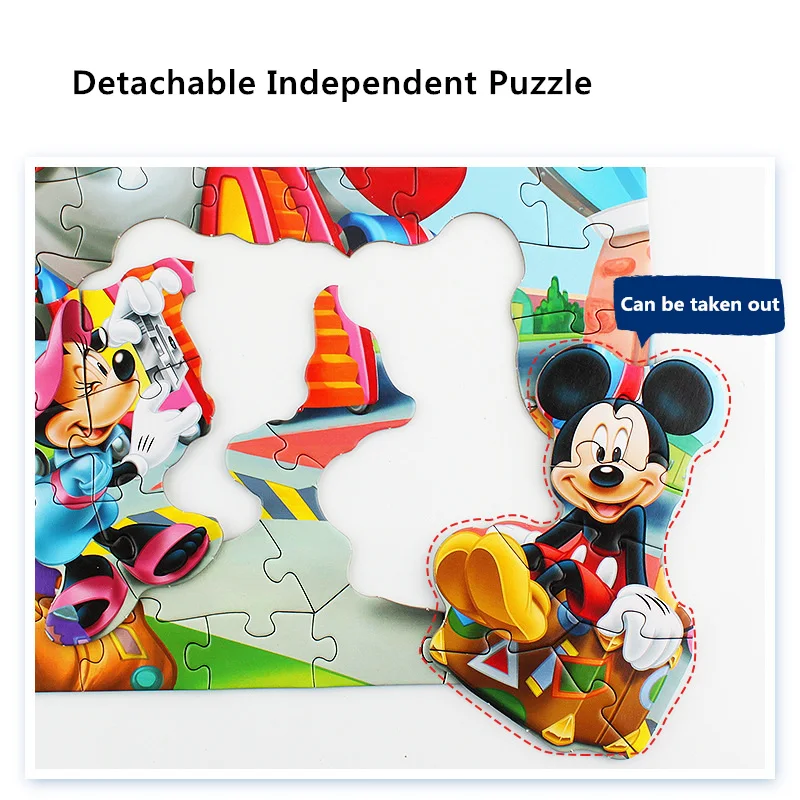 Оригинальный Disney Микки мультфильма Холодное сердце большая часть головоломка