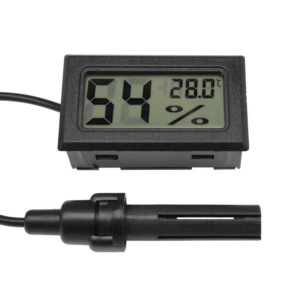 

Mini LCD Digital Thermometer Hygrometer Temperature Indoor Convenient Temperature Sensor Humidity Meter Gauge Instruments Cable