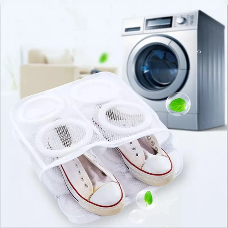 

Lazy Shoes Washing Bags Washing Machine Zipper Mesh Laundry Bag Dirty Clothes Organizer Household Washing Protective Hanging Bag