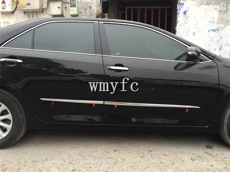 Нержавеющая сталь двери боковые линии тела литья Накладка для Toyota Camry 2012 2013 2014 2015