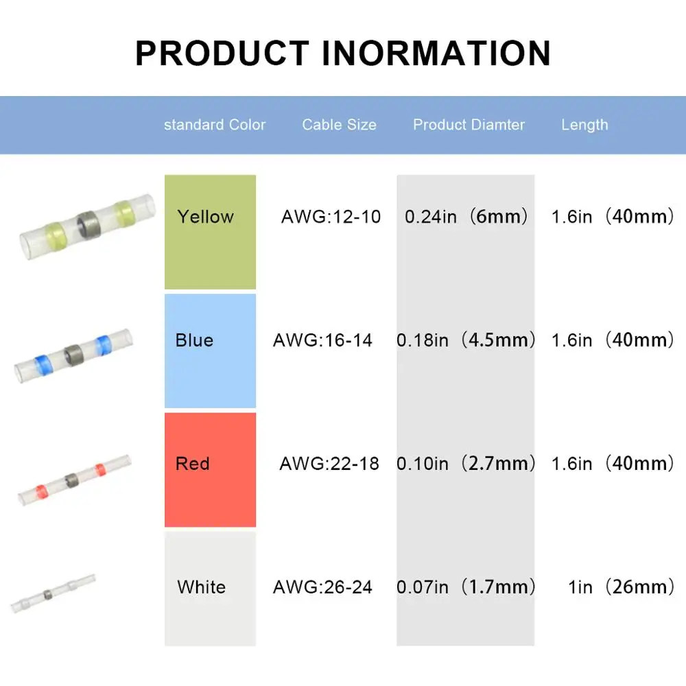 Термоусадочная трубка 1/10/30/100/200 шт.|Кабельные рукава| |