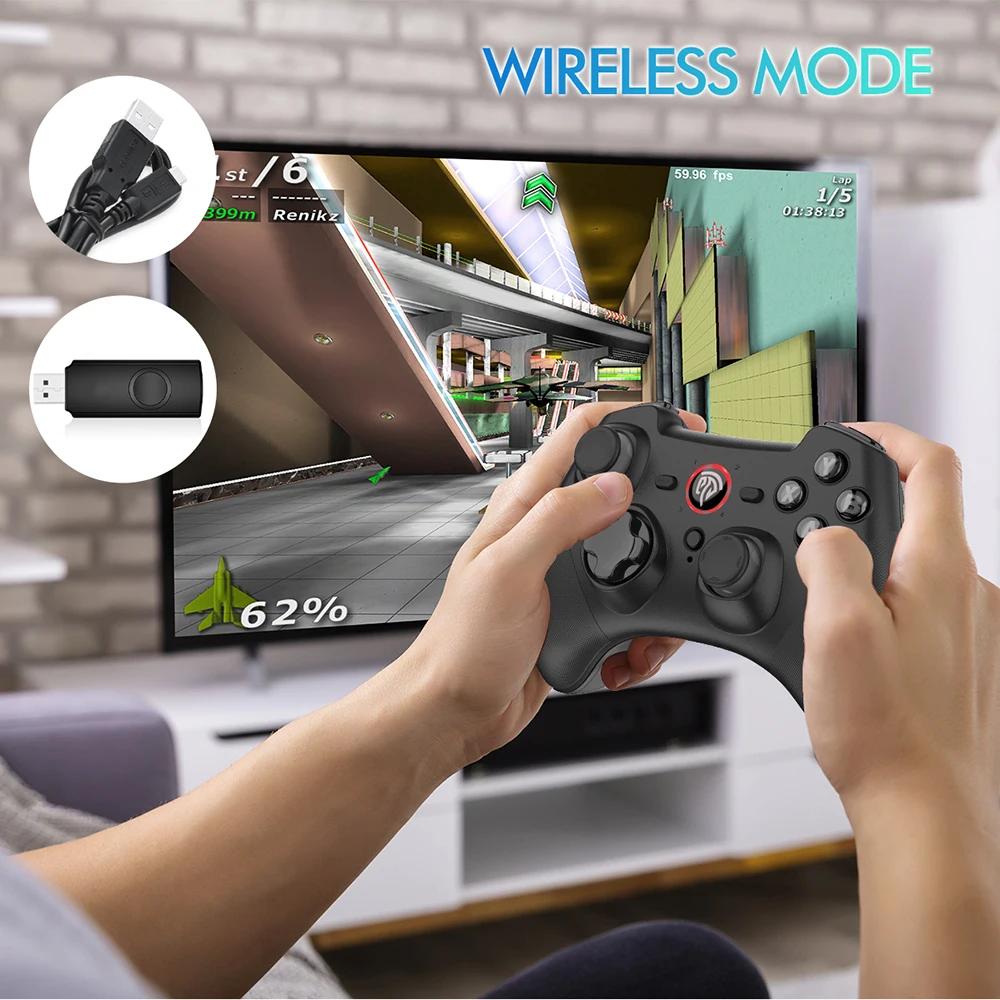 EasySMX ESM-9101 Беспроводной геймпад джойстик для управления ПК телефонов Xiaomi Mi TV Box S