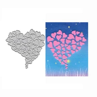 heart dies clear stamp and die embossing folder alum card making decor craft molds troqueles scrapbooking metal cutting die new