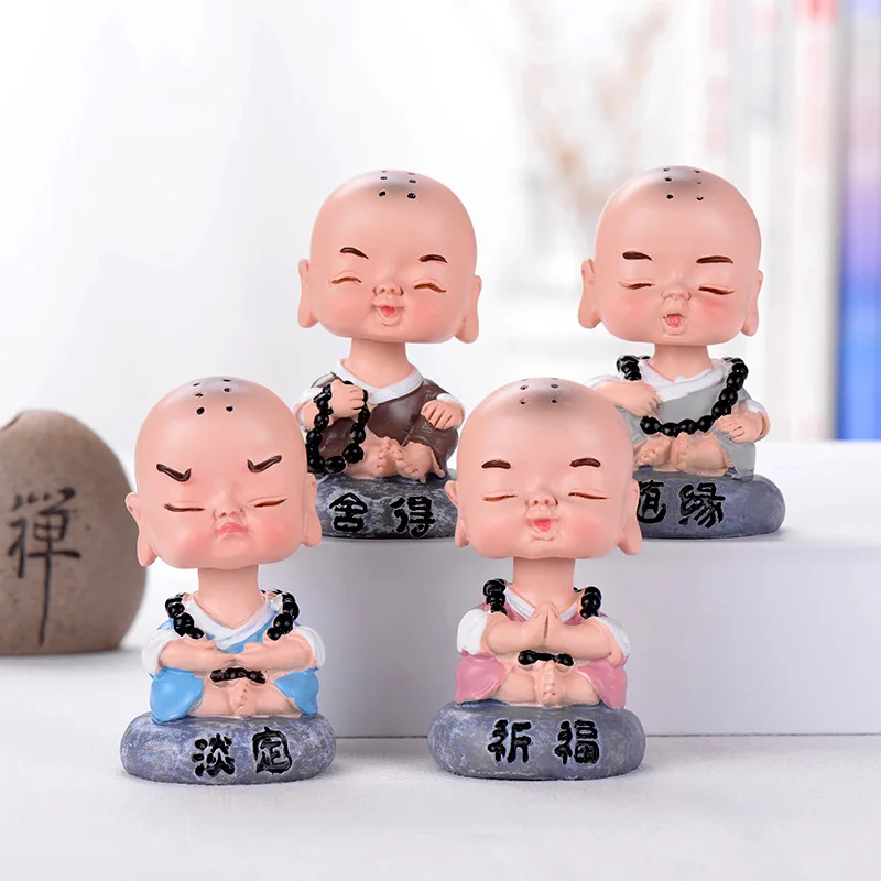 Молясь удачи монах может встряхнуть голову украшение дома аксессуары фигурка