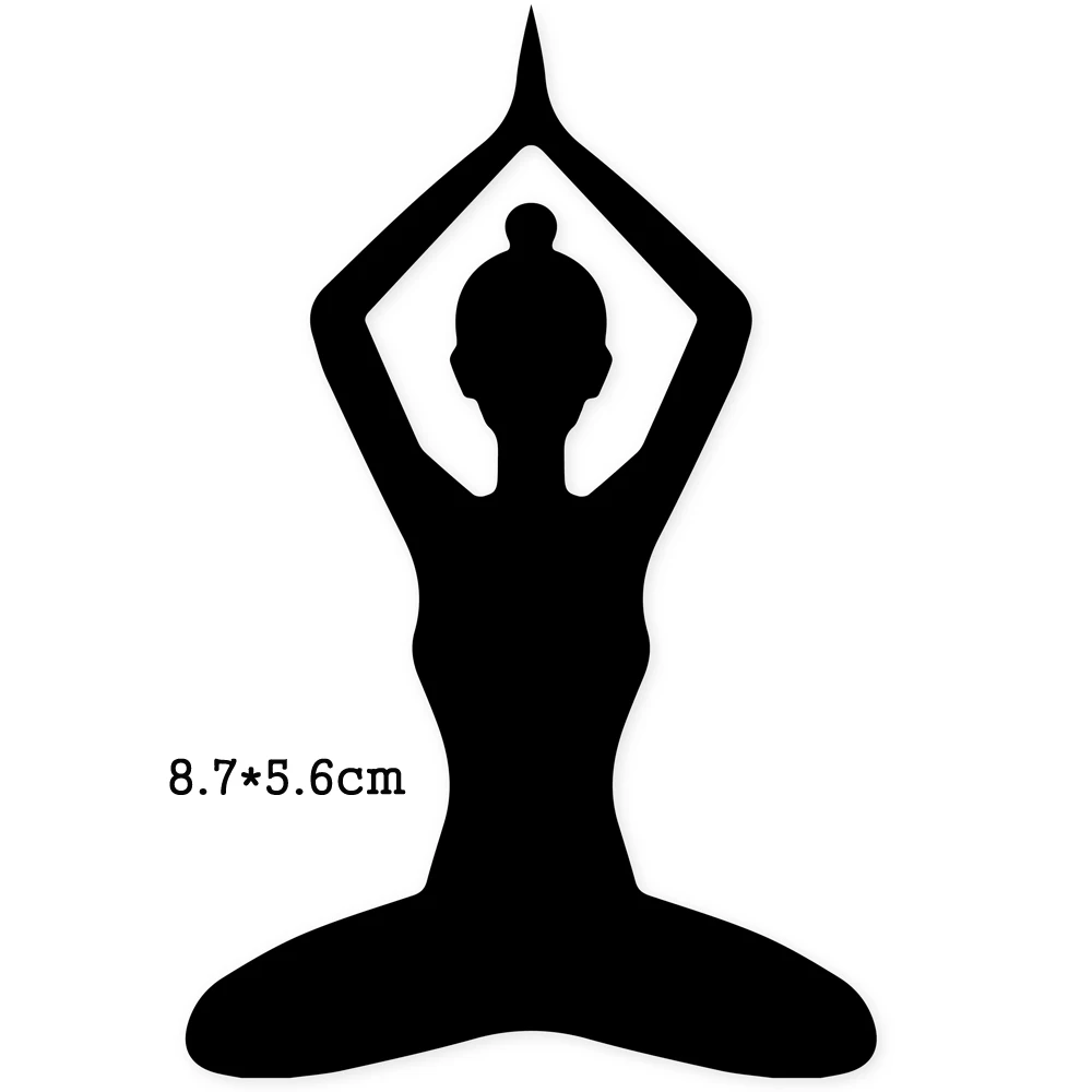 Металлическая резка штампов для женщин Йога 2020 Новое Ремесло Скрапбукинг штампы