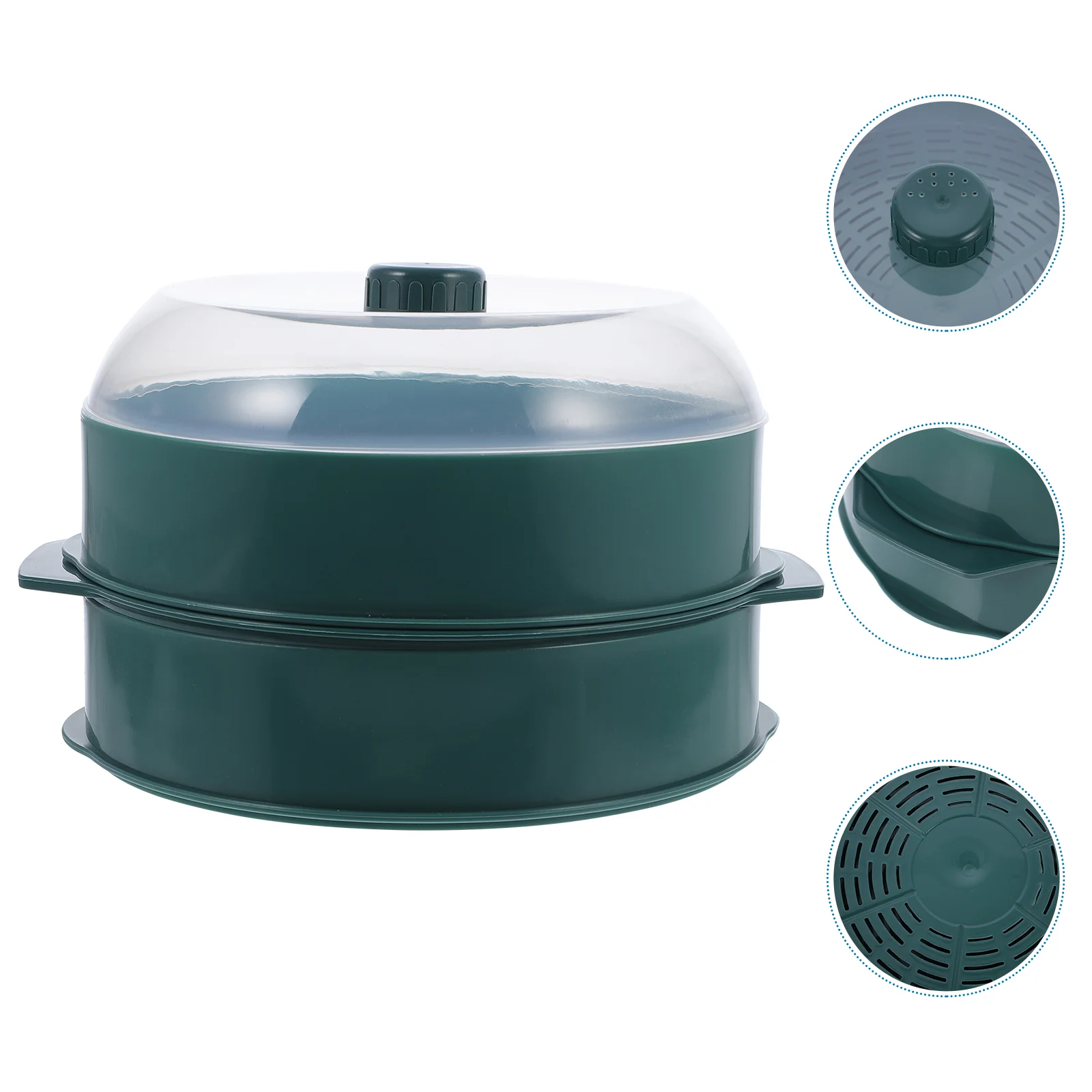 1pc Food Steamer Kitchen Microwave Oven Container Cookware | Дом и сад