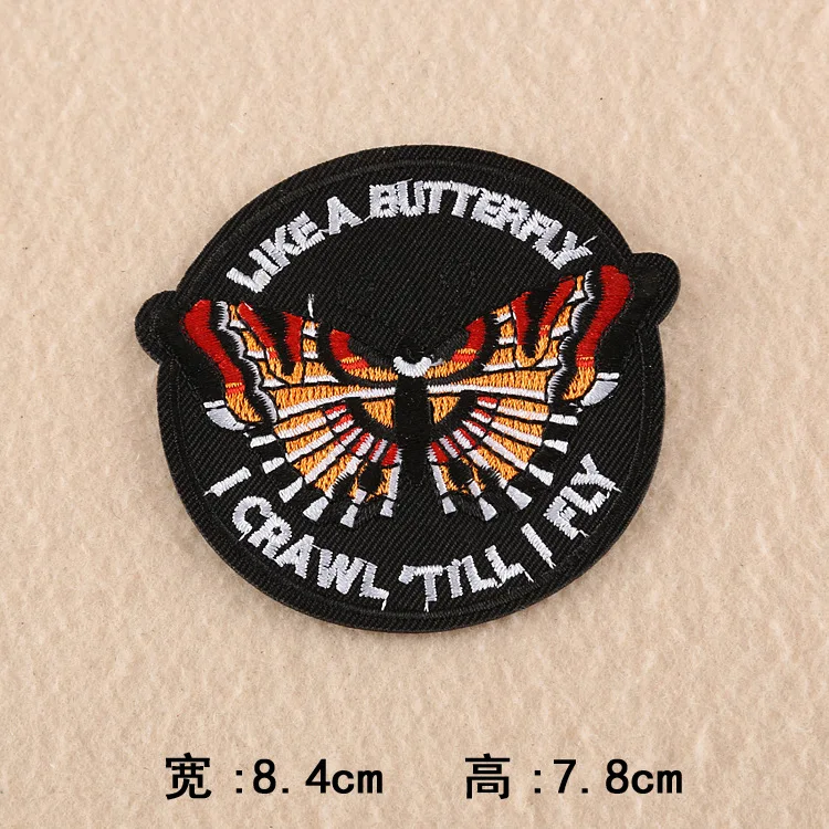 Модные нашивки HEY с вышивкой полоса на одежде наклейка в стиле панк Diy Аппликации