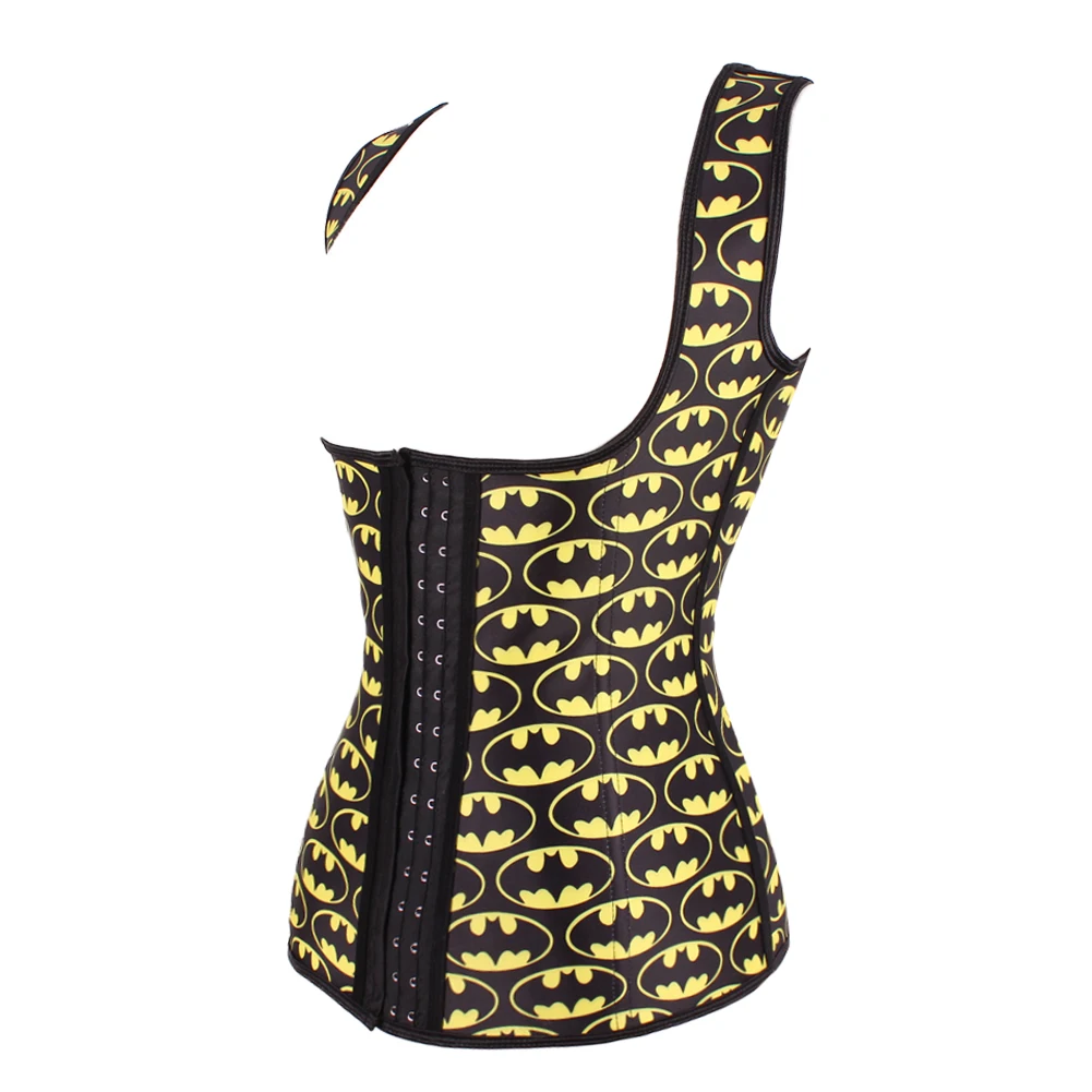 Латексный Бэтмен принт крючок женский для похудения тела Формирователи сауна
