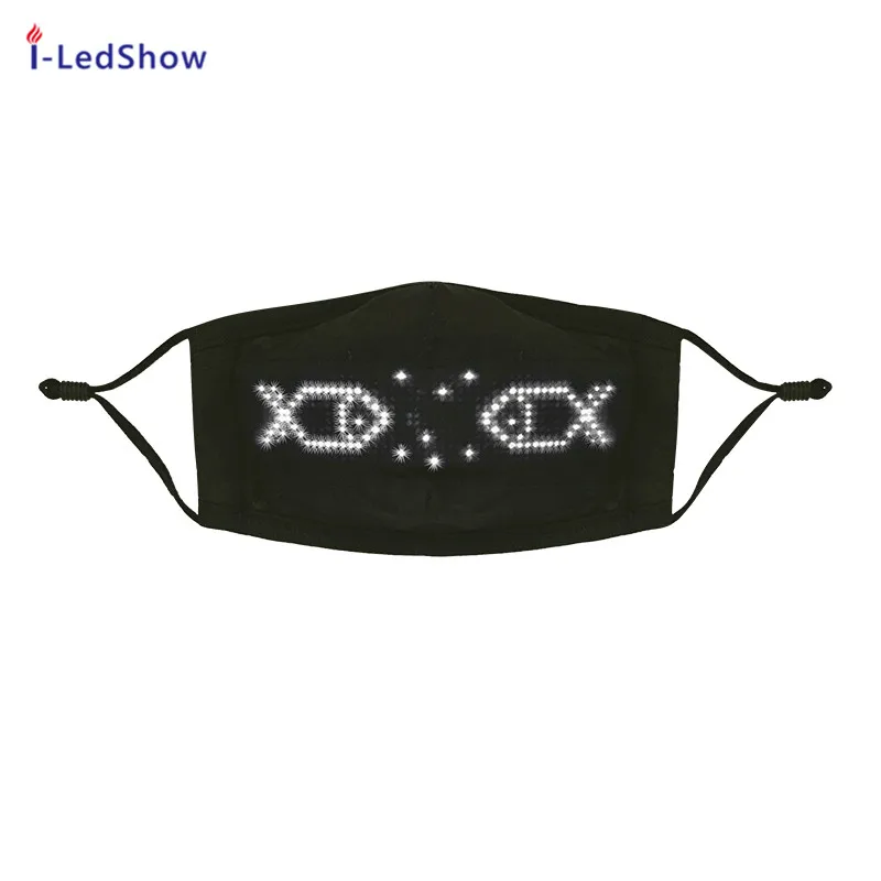 Bluetooth APP управление светодиодный маска Programmalbe сообщение маски для лица зарядка