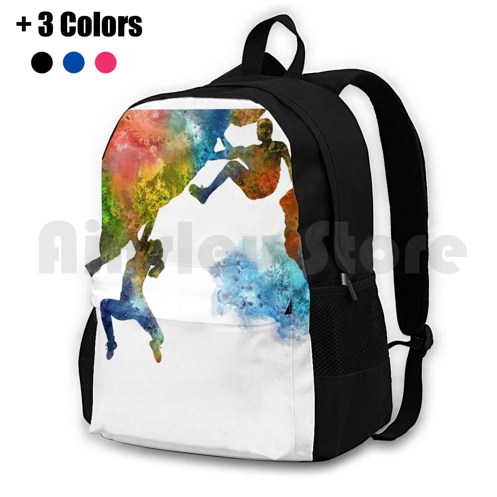 

Rock Climbing Extreme Sport Man Outdoor Hiking Backpack Waterproof Camping Travel Climbing Extreme Sport Man Climbing Man