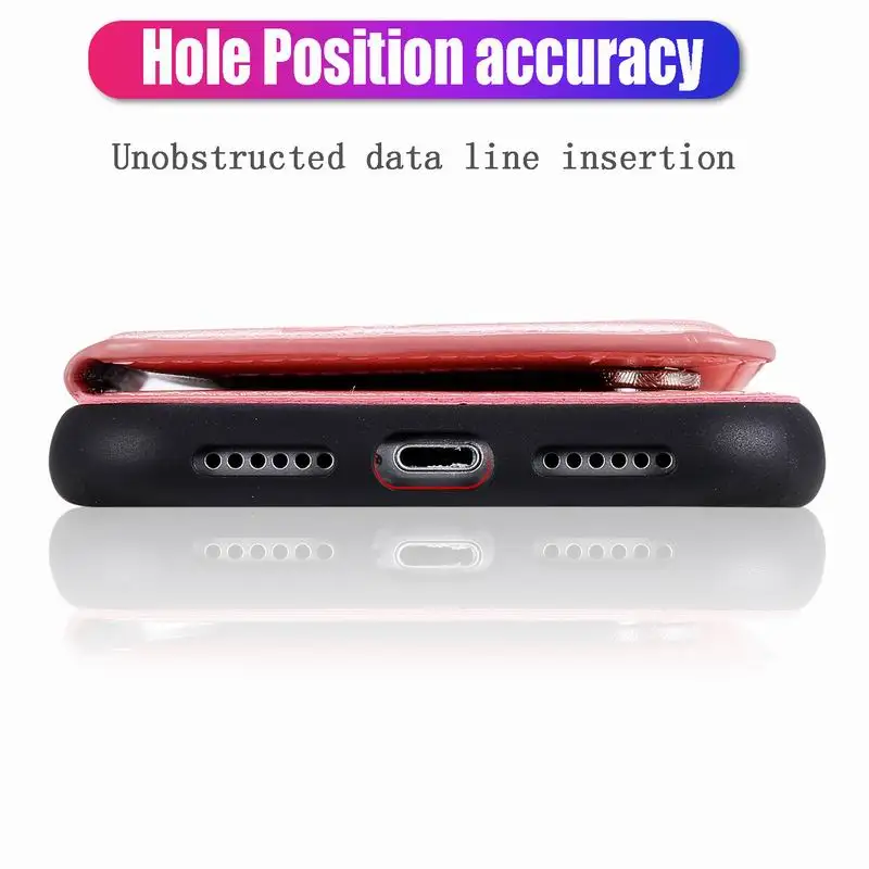 Чехол с несколькими отделениями для карт iphone SE2 6 6S 7 8 Plus X XS Max XR 11 Pro 12 Mini Кожаный