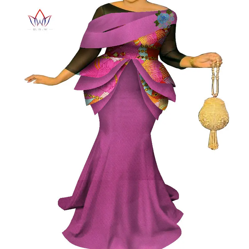 Plus Size African Dresses For Women Boho Cloth Africa Infinity Robe Dashiki Ladies Clothing Ankara Female Patchwork Dress WY7997