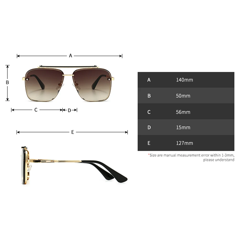 

Kachawoo square sunglasses for men metal retro sun glasses male female brown blue 2021 trending summer shade uv400 dropshipping