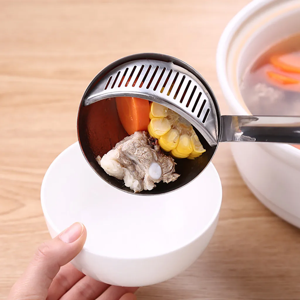 Большая ложка для супа Черпак из нержавеющей стали склеивающая дуршлаг лучшая