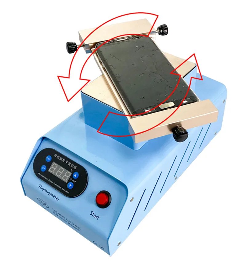 220V/110V 7 дюймов TBK-988Z.988N Встроенный 2 вакуумные насосы ЖК-дисплей сепаратор/дробилка