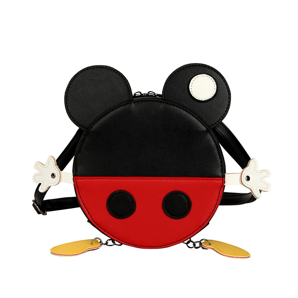 Женская сумка из искусственной кожи с Микки Маусом Милая женская Повседневная