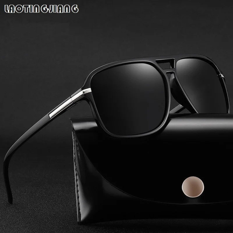 

Men's Square Sunglasses Polarized Retro Sun Glasses Brand Designer Sunglasses For Men Women Driving Shades Male Anti-glare UV400