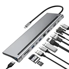 USB-концентратор usb-c на USB 3,0, 11 портов, Thunderbolt 3 на USB, для iPad Pro MacBook Pro