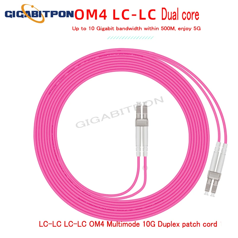 10M10 OM4 OM4 10G duplex multi-mode jumper connector ftth jumper (LC-SC, SC-SC, LC-LC)