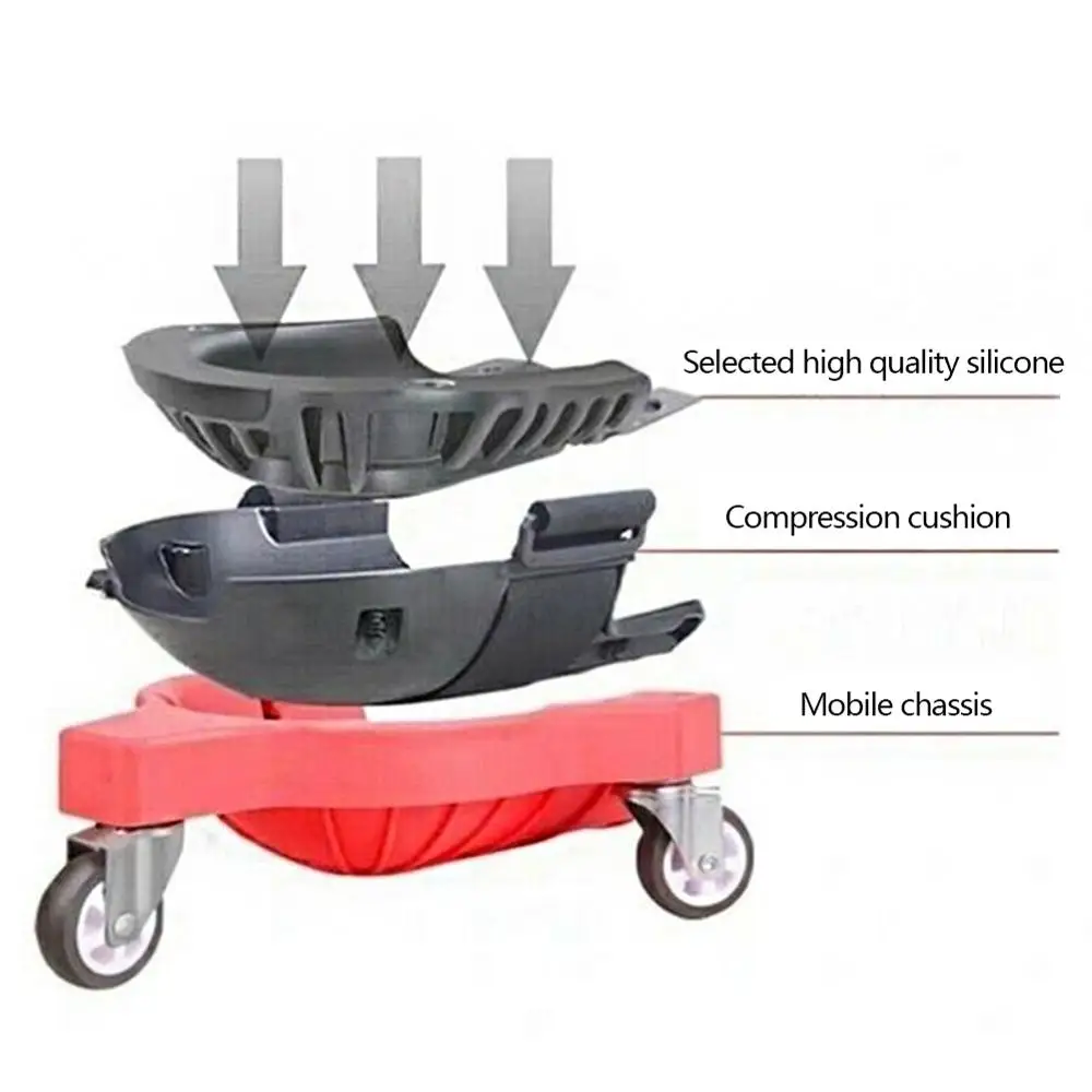 1PC Rolling Knee Protection Pad with Wheels Padded Creeper Platform Laying Tile or Vinyl Auto Painted Repair Protecting | Спорт и