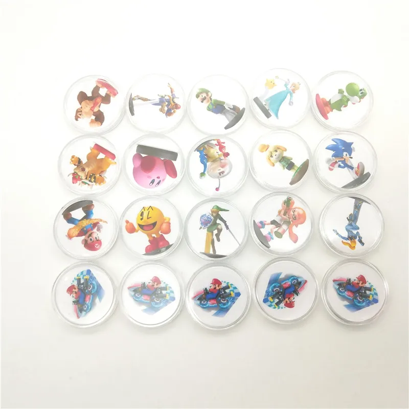 Для карт Amiibo для Mario Kart 8 Deluxe Games Switch NFC ntag215 Card-полный набор 20 шт. | Безопасность и