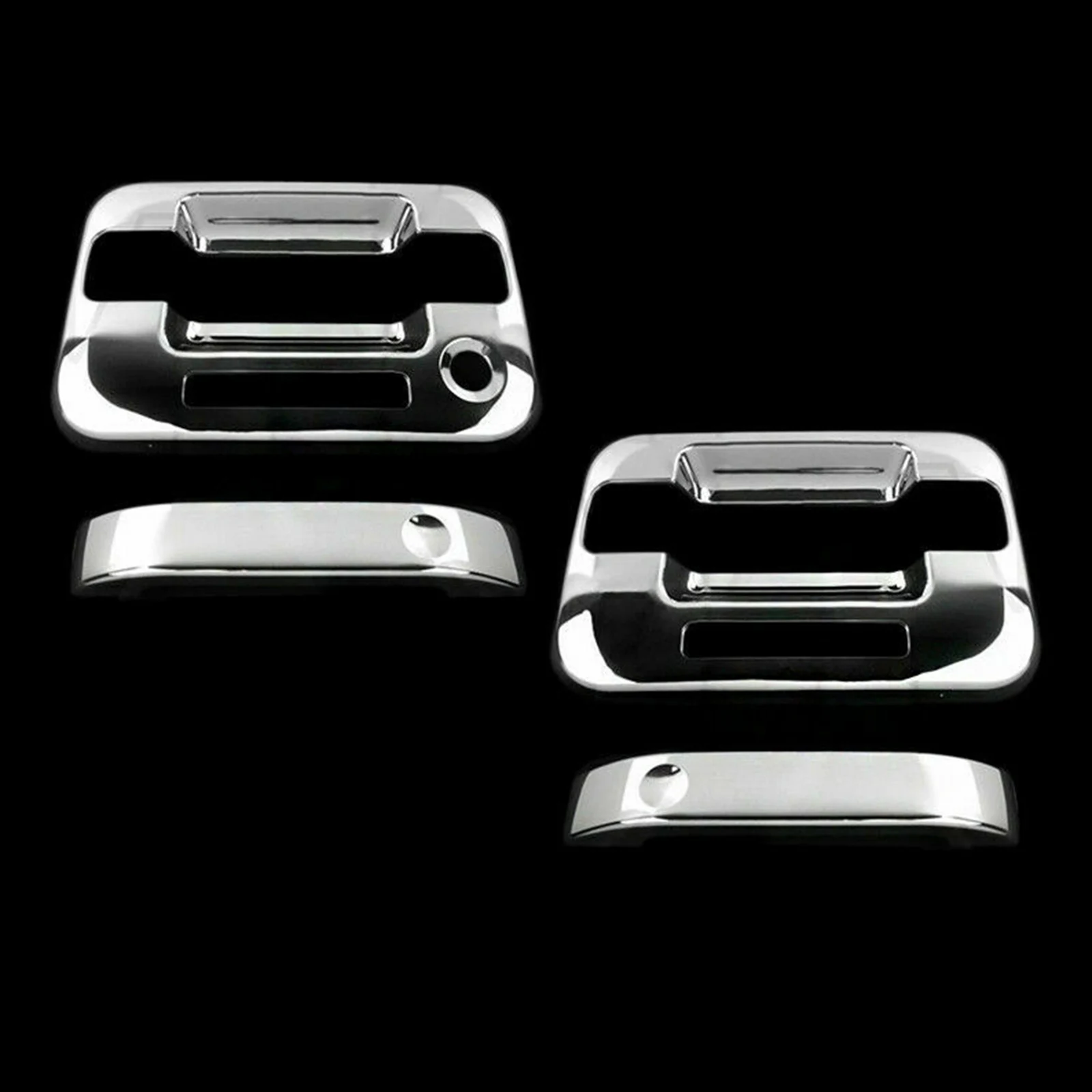 Areyourshop 4 Door Handle Cover For Ford F-150 F150 2004 2005 2006 2007 2008 W/Keypad No Passenger Keyhole Car Accessories Parts |